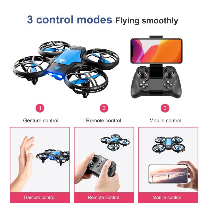 V8 Mini Drone - 4K HD Camera WiFi Fpv Air Pressure Height Maintain Foldable Quadcopter RC Dron Toy Gift - RCDrone