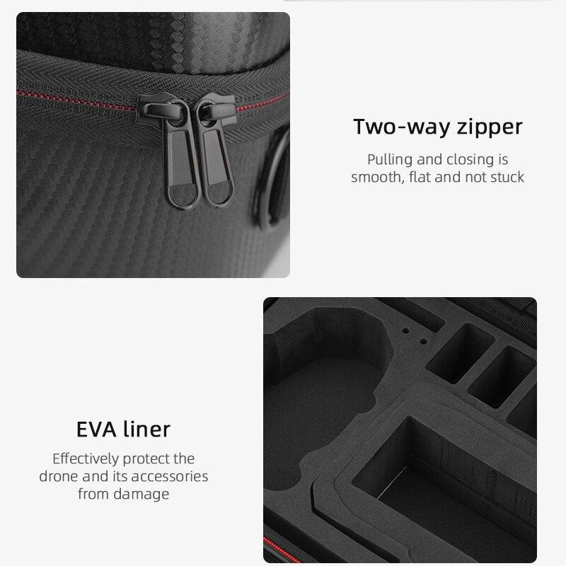 Storage Bag for DJI MINI 3/3 PRO Handbag Carrying Case PU/Nylon Anti-Collision Bag Drone Accessories - RCDrone