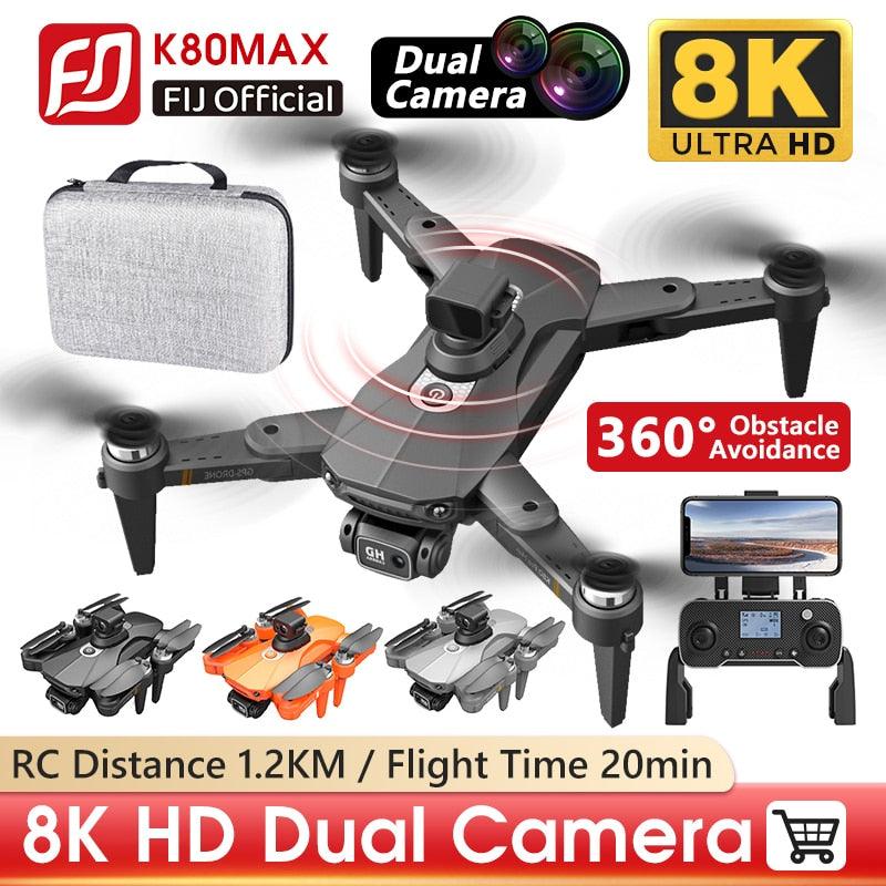 K80 Max Drone 8K HD Camera Drone Brushless Motor GPS 5G WIFI 360 Obs k80-max-drone-8k-hd-camera-drone-brushless-motor-gps-5g-wifi-360-obs