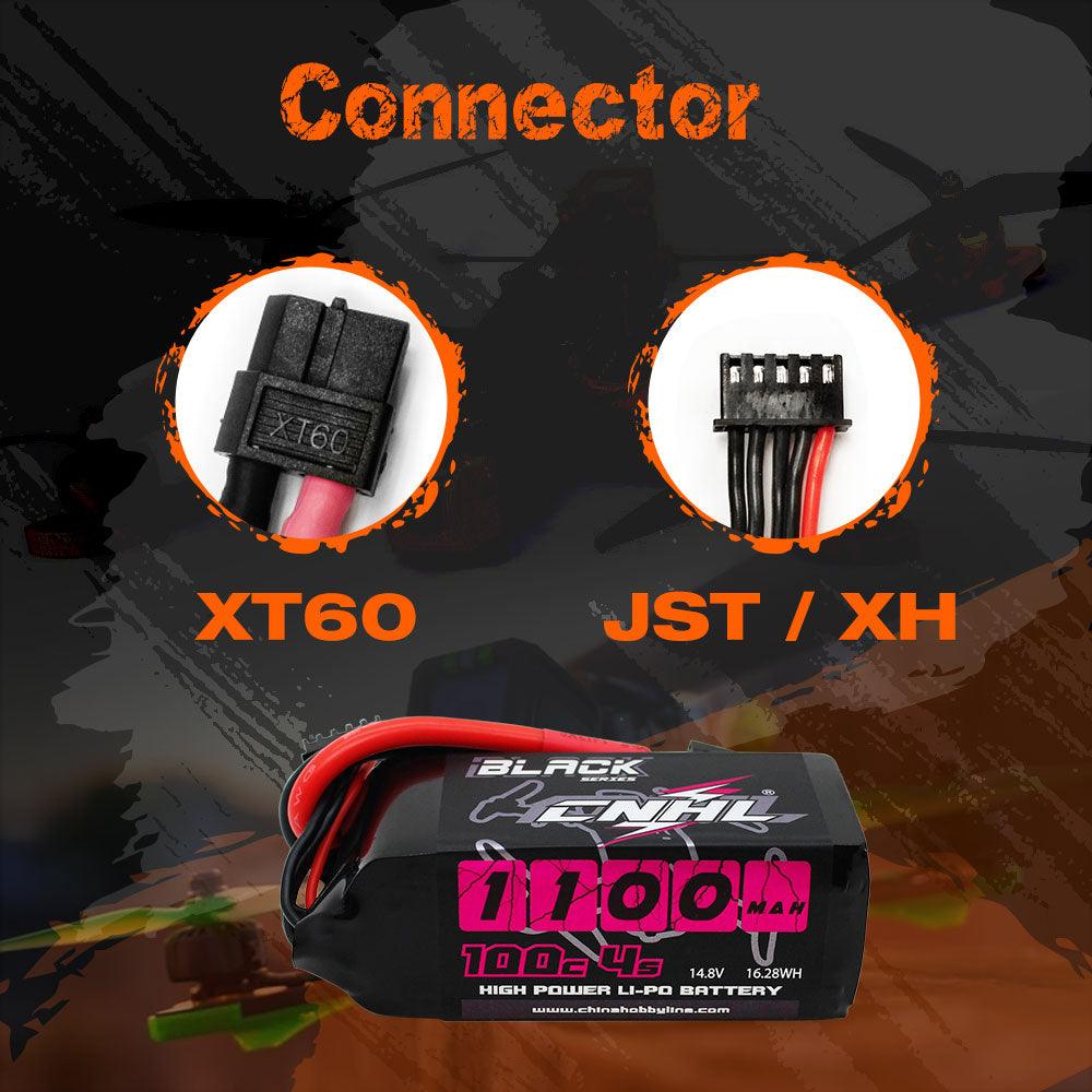 4PCS CNHL 14.8V 4S Lipo Battery For FPV Drone - 1100mAh 1300mAh 1500mAh 100C With XT60 Plug For RC FPV Helicopter Airplane Quadcopter Drone - RCDrone
