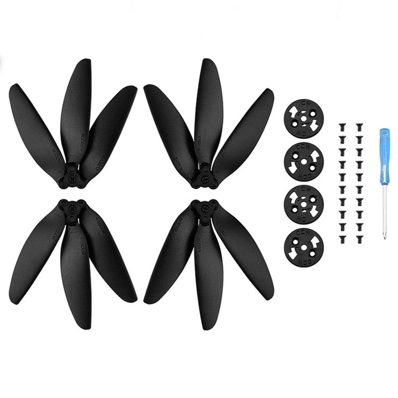For DJI Mini 2/SE Mavic Mini Propeller - Quick Release Foldable Three-blade Props Paddle Replacement Wing Fans Drone Accessories - RCDrone