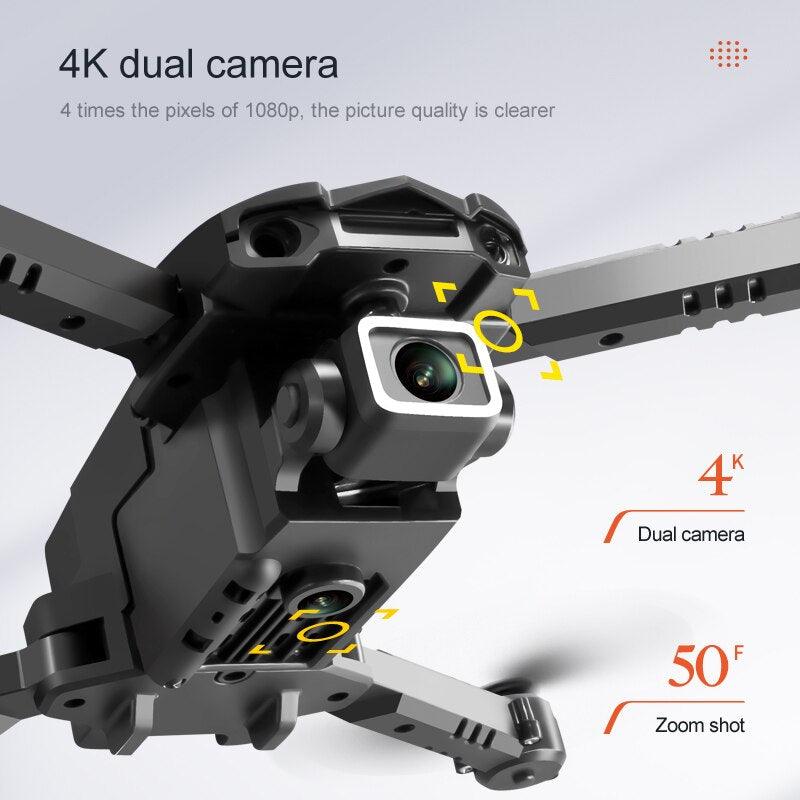 KBDFA S128 Mini Drone - 4K HD Camera Three-sided Obstacle Avoidance Air Pressure Fixed Height Professional Foldable Quadcopter Toy - RCDrone