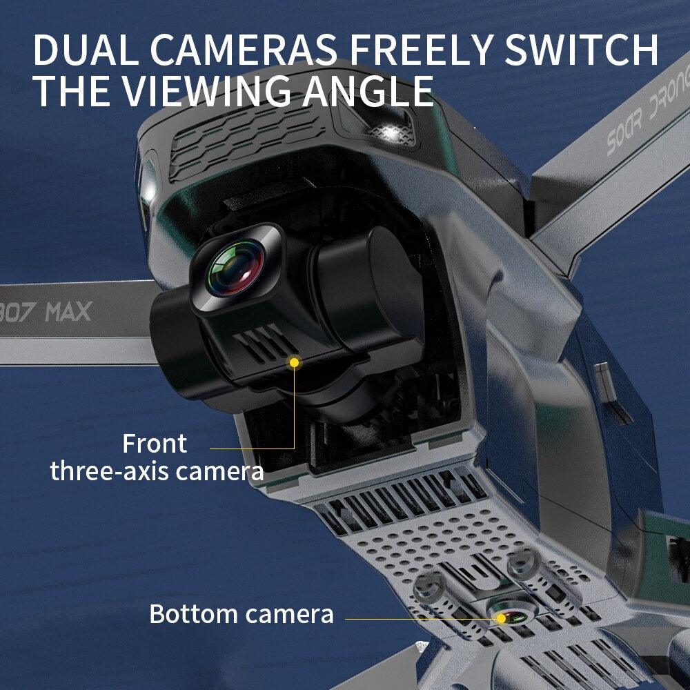 SG907 MAX GPS Drone - 4K HD Dual Camera FPV With 3-Axis Gimbal Support TF Card Flight Brushless Quadcopter Profesional Dron XIANG3 Professional Camera Drone - RCDrone