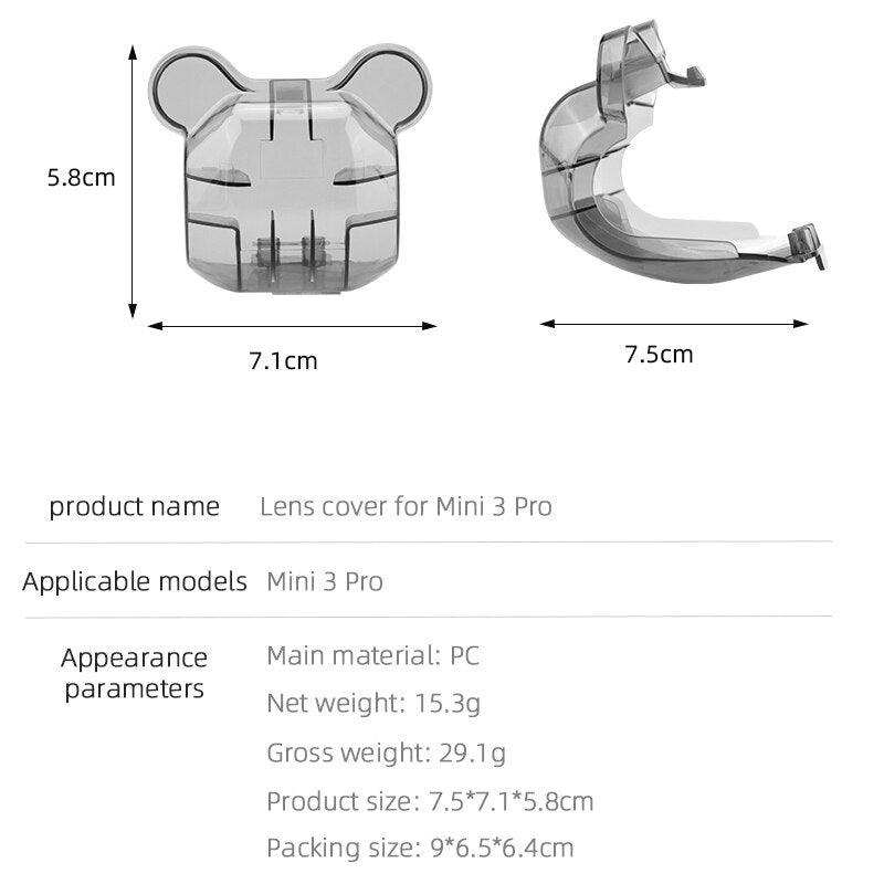 Lens Cap Cover for DJI Mini 3 Pro Gimbal Camera Guard Lens Hood Cap Obstacle Avoidance System Protective Drone Accessories - RCDrone