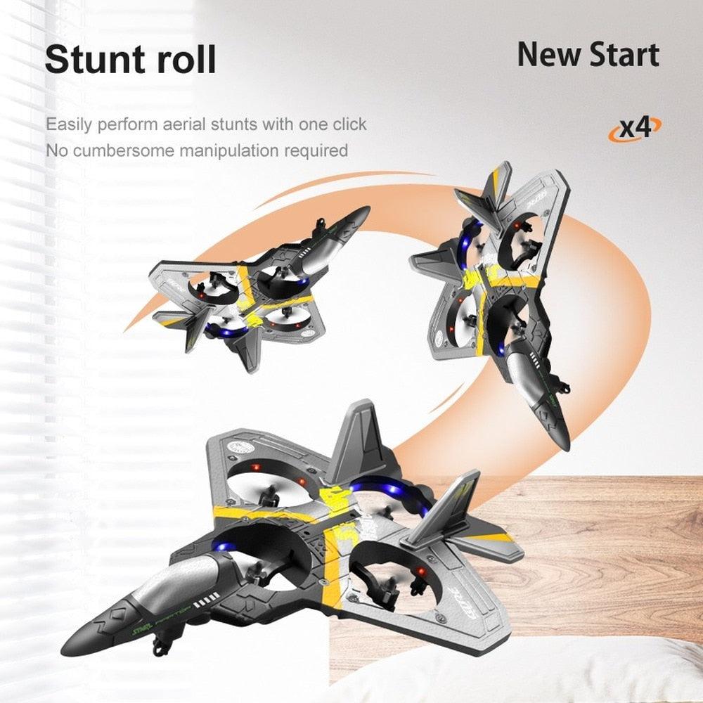4DRC V17 RC Plane - Remote Control Aircraft With Gravity Sensor 2.4G Wireless Remote Control RC AirPlane for Boy and Girl Gift - RCDrone