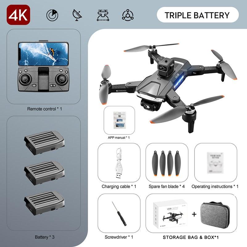 KBDFA LS58 Drone - 4k camera drone GPS 5G WIFI RC Helicopters FPV Remote Control Toys Foldable Quadcopter Gift professional Drones - RCDrone