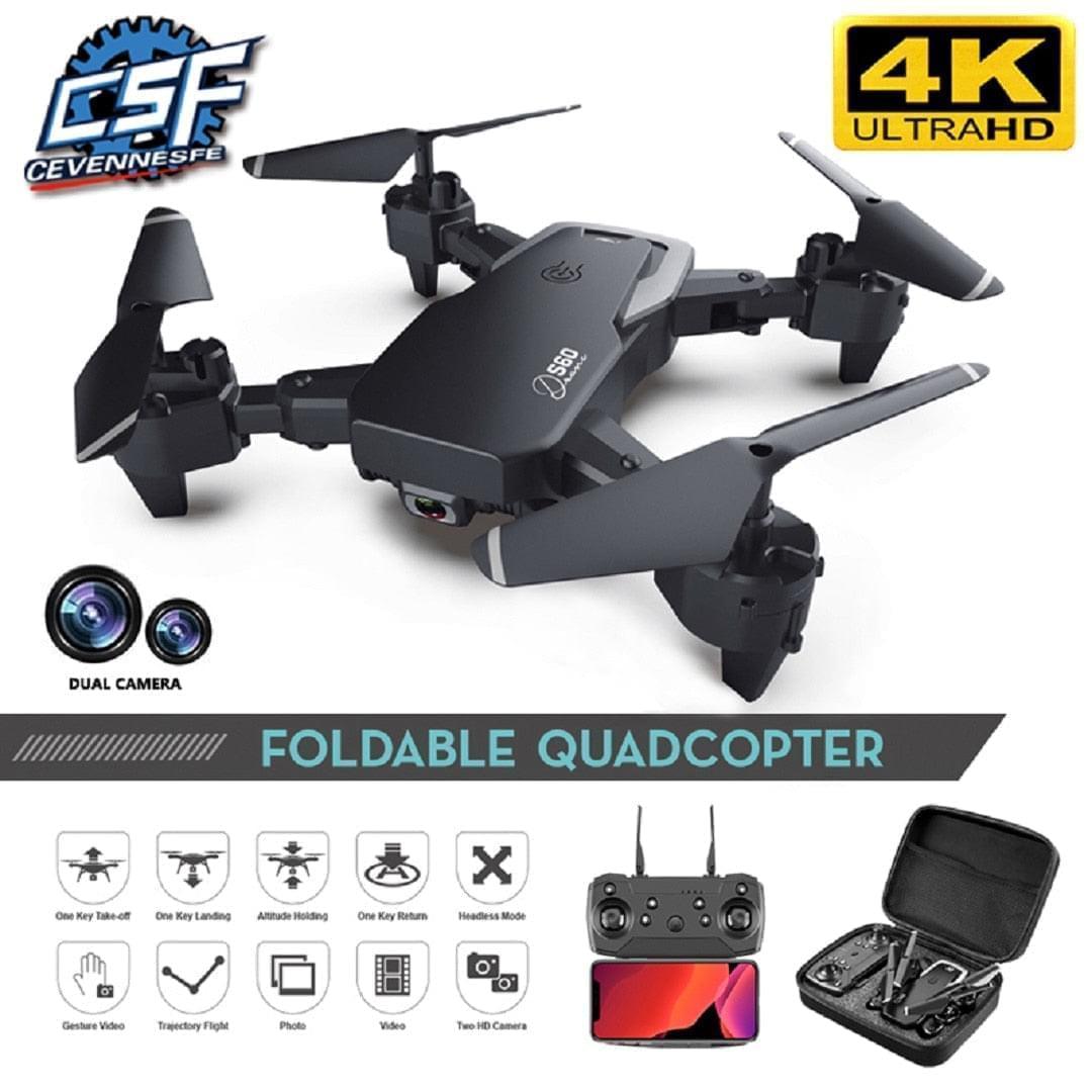 XKJ 2022 New Mini Drone 4K 1080P HD Camera WiFi Fpv Air Pressure Altitude  Hold Black And Gray Foldable Quadcopter RC Dron Toy - Price history &  Review