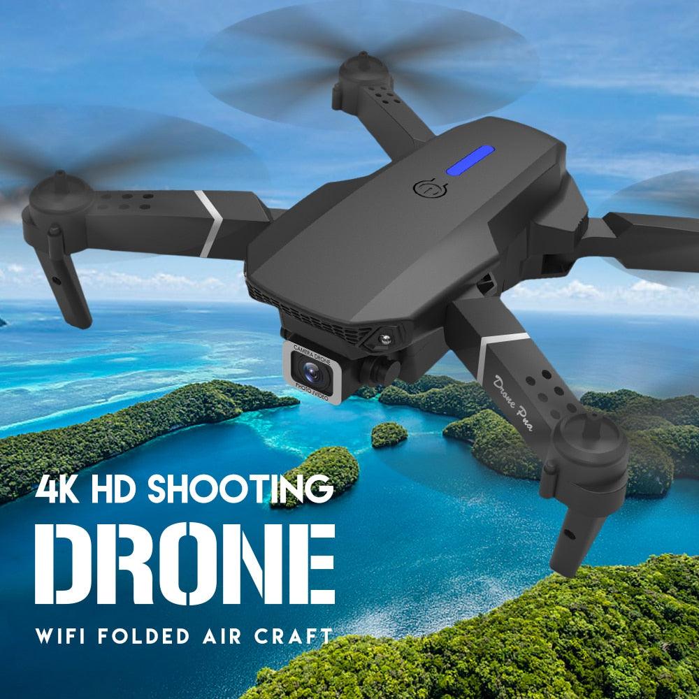KBDFA E88 Pro Drone - 4K HD WIFI FPV Drone 1080P Camera Height Hold RC Foldable Quadcopter Dron Rc Helicopter Drone Gift Toy - RCDrone
