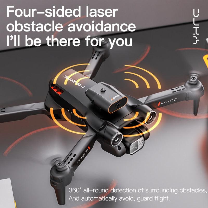 P12 Drone - Obstacle Avoidance Folding 4K HD Drone Optical Flow Quadcopter HD Aerial Photography RC Aircraft Kids Toys Gifts - RCDrone