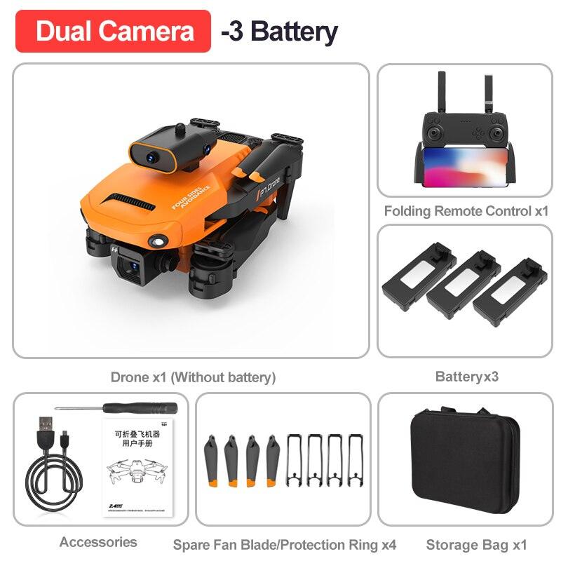 P7 Drone - 8K HD WIFI FPV 360 Obstacle Avoidance Drones Aerial Photography Four-Axis Rc Aircraft Rc Helicopter Kid Toy Gift - RCDrone