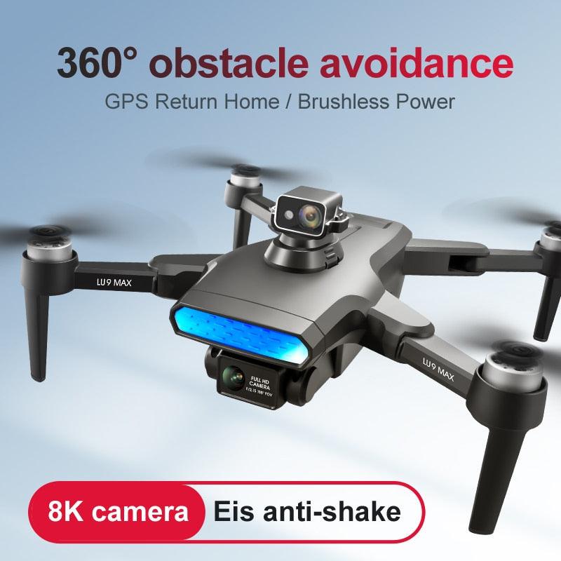 EKASN Drone 4K double caméra WiFi évitement d'obstacles à trois