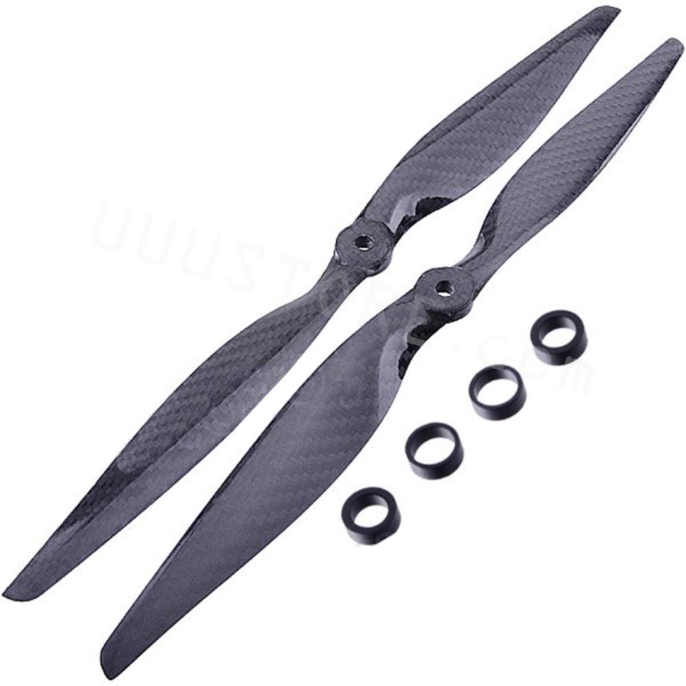 4 Pairs 12x6.0 3K Carbon Fiber Propeller CW CCW 1260 CF Props Cons For Quadcopter Hexacopter Multi Rotor UFO - RCDrone