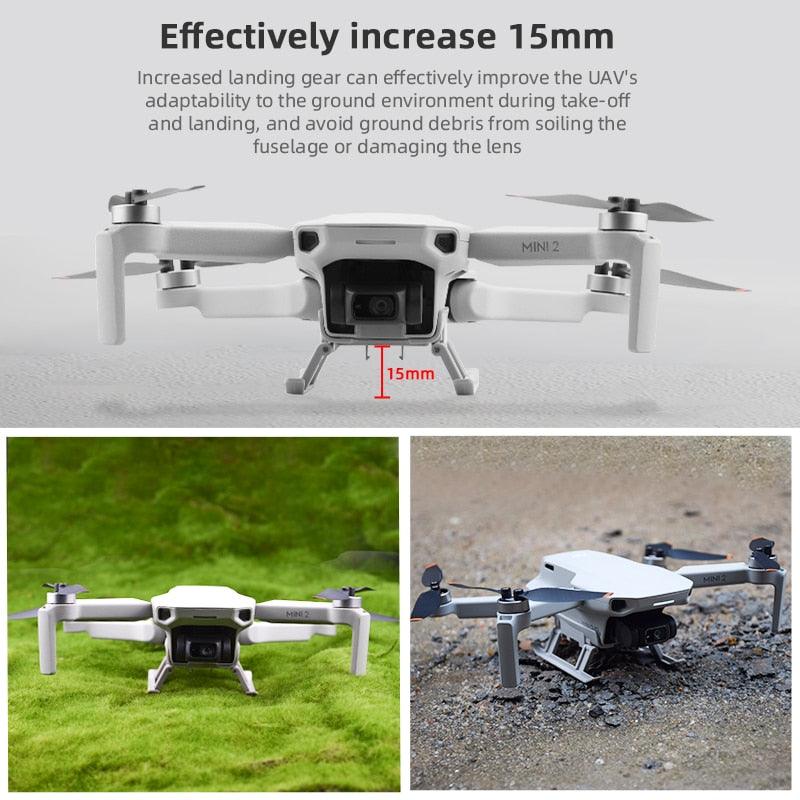Drone Foldable Landing Gear for DJI Mavic Mini 1 2 SE Quick Release Height Extender Leg for DJI MINI 3 PRO Protector Accessories - RCDrone