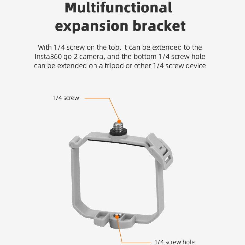 Top Extension Camera Bracket Mount Holder for DJI MINI 3 Pro Camera Holder for Insta360 Go 2 Drone Accessories - RCDrone