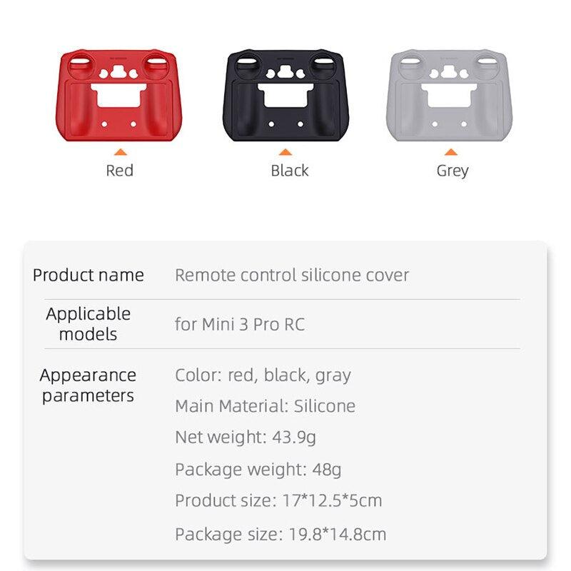 Silicone Case Cover for DJI Mini 3 Pro Drone Remote Control Anti-Scratch Protective Case Sleeve for DJI RC Accessories - RCDrone