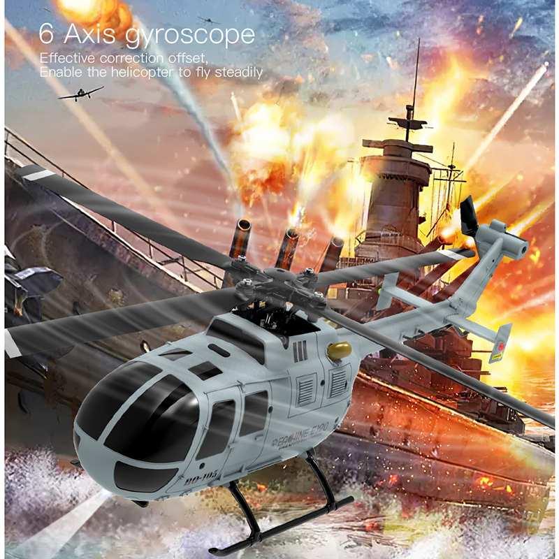 Eachine E120 RC Helicopter - 2.4G 4CH 6-Axis Gyro Optical Flow Localization Flybarless Scale Helicopter - RCDrone