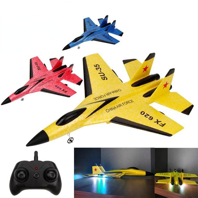 SU-35 Plane RC Foam Aircraft - 2.4G Radio Control Glider Remote Control Fighter Plane Glider Airplane Foam Boys Toys for Children - RCDrone