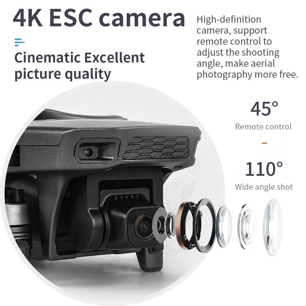 JINHENG L300 GPS Drone - 5G Wifi 4K HD Professinal Dual HD EIS Camera Light Flow Brushless Folding Quadcopter RC Helicopter Toys Gift Professional Camera Drone - RCDrone