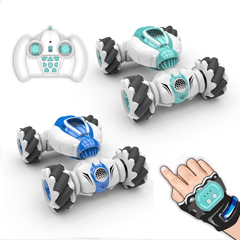 S-012 RC Stunt Car Remote Control Watch Gesture Sensor Electric Toy RC Drift Car 2.4GHz 4WD Rotation S012 kids Christmas gifts - RCDrone