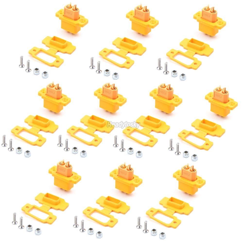 XT60 Plug Connector - NEW XT60BE-F XT60E-F & XT60 / XT60H Model Airplane Battery Gold-Plated 30A High Current Safe Female Plug Connector FPV Accessories - RCDrone