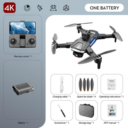 KBDFA LS58 Drone - With GPS 4K HD Dual Camera Professional Drones Foldable RC Helicopter WIFI FPV Height Hold Gift Toy Drone - RCDrone