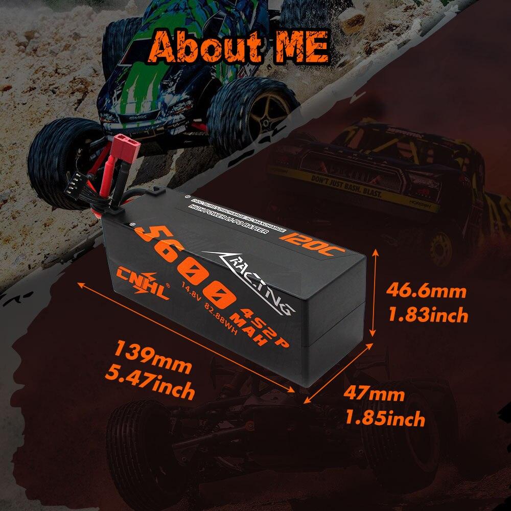 CNHL 2S 3S 4S 7.4V 11.1V 14.8V Lipo Battery for FPV Drone - 5200mAh 5600mAh 6200mAh 6600mAh 7600mAh 8000mAh 100C 120C With T Deans For Car - RCDrone