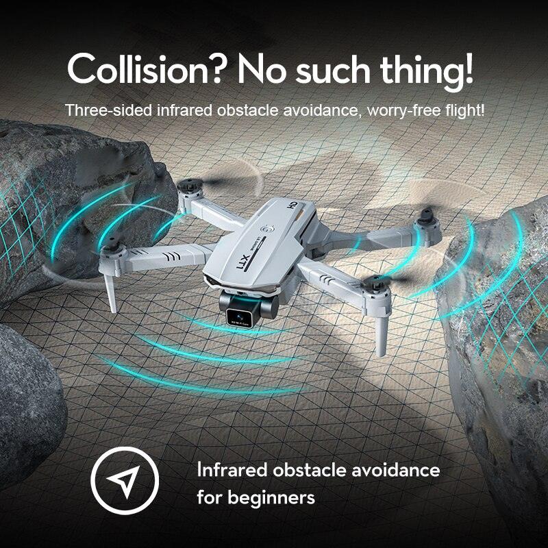 2023 New XT1 Mini Drone - 4K Professional HD Camera Three-sided Obstacle Avoidance Quadcopter RC Helicopter Plane Toys Gifts - RCDrone