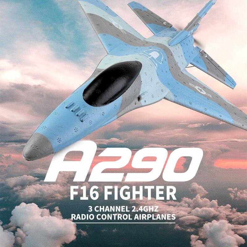 Wltoys A290 F16 RC Airplane - 3CH 2.4G Remote Control Fixed Wing Drone A200 RC Airctaft Landing Glider Planes Model Foam Toys Boy - RCDrone