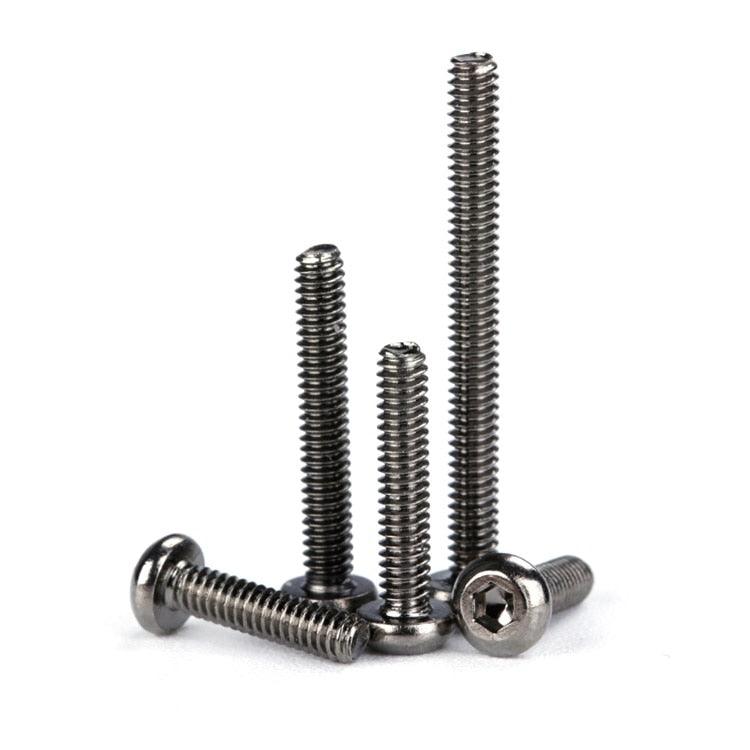 20PCS 10.9 Nickel Plated Semicircular Head Inner Hexagon M2 Screws for RC Drone FPV Racing Freestyle Frame Kits Model Tools - RCDrone