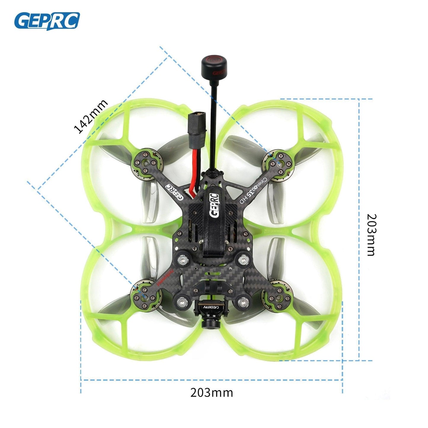 GEPRC CineLog 35 FPV Drone - HD VISTA Nebula Pro 6S Cinewhoop F722-45A SPEEDX2 Altitude Durable RC FPV Quadcopter Freestyle Drone - RCDrone
