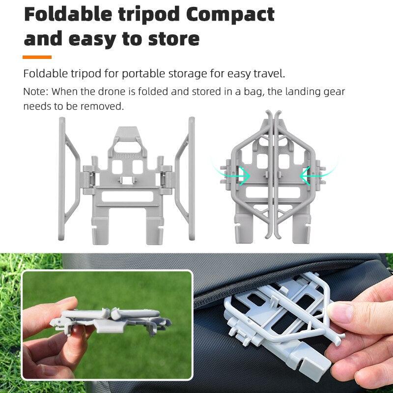 Foldable Landing Gear for DJI Mini 3 - Extension Support Legs Quick Release Extender Protector For Mini 3 Drone Accessories - RCDrone