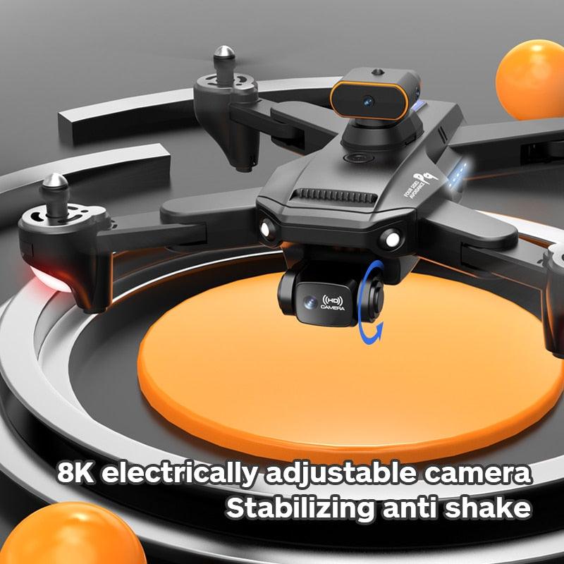 P9 Drone - ESC 8K Professional Dual HD Camera Obstacle Avoidance Aerial Photography Foldable Quadcopter RC Helicopter Toy - RCDrone