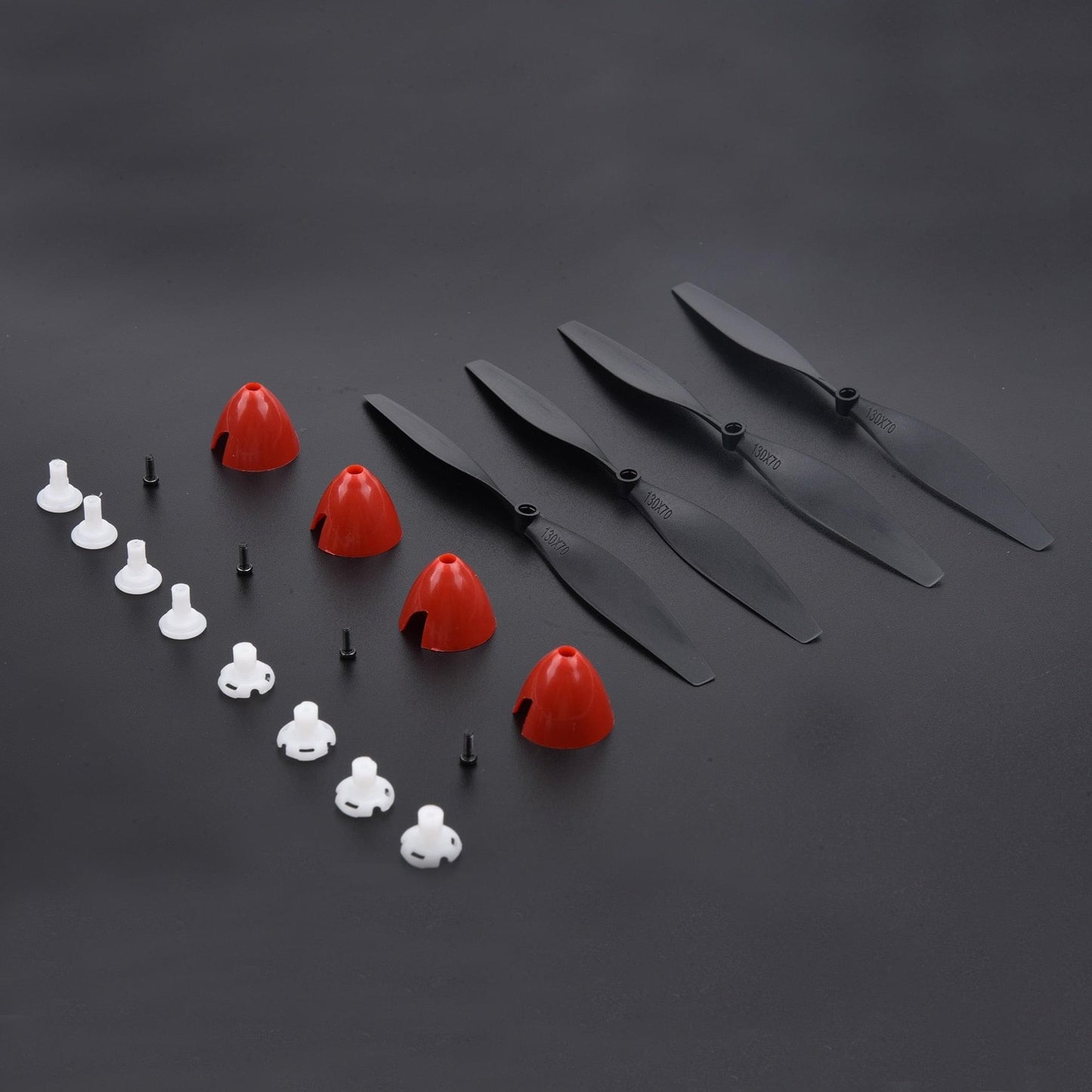 2/4PCs 130mmX70mm Propeller - And Propeller Saver Shaft Adapter For VOLANTEXRC 761-5 P51D P-51D P5 Airplane Spare Parts Hot Sale - RCDrone