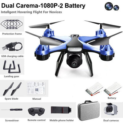 KBDFA JC801 Drone - HD Professional Drone 4K Dual Camera RC Helicopter Drones Aerial Photography Four Wing Dron WIFI Christmas Toy Gifts - RCDrone