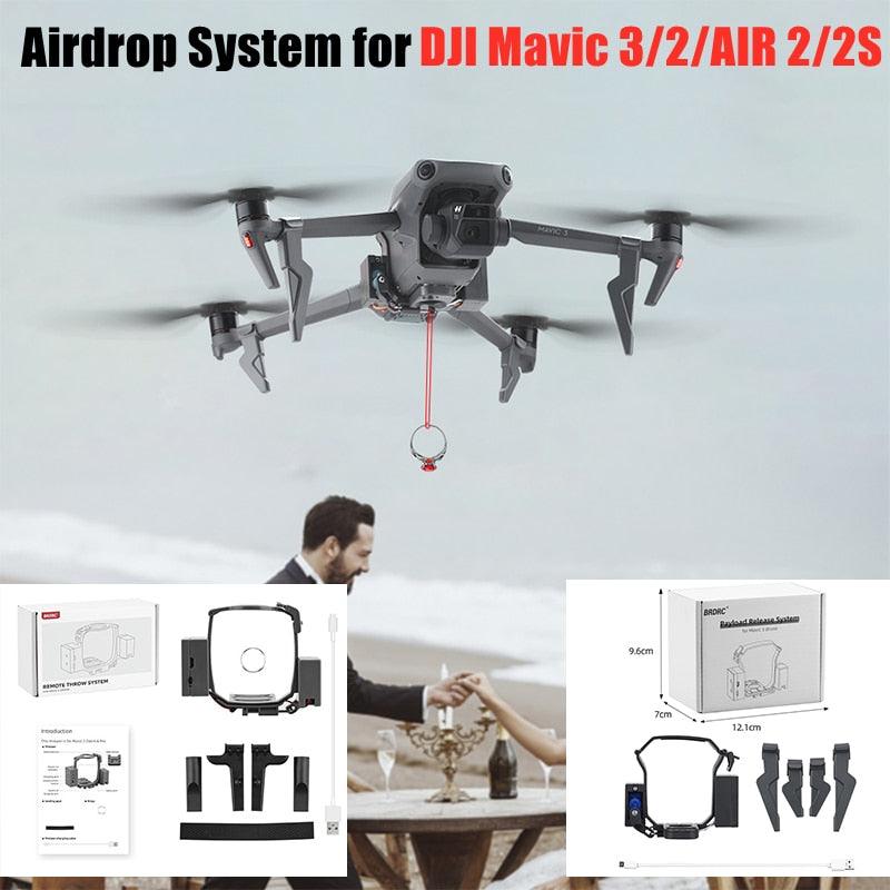 Drop System for DJI Mavic 3/Pro/2 Pro Zoom/AIR 2/Mini 2/Mini 3/3 Pro Drone  Airdrop System Ring Gift Deliver Life Rescue Thrower