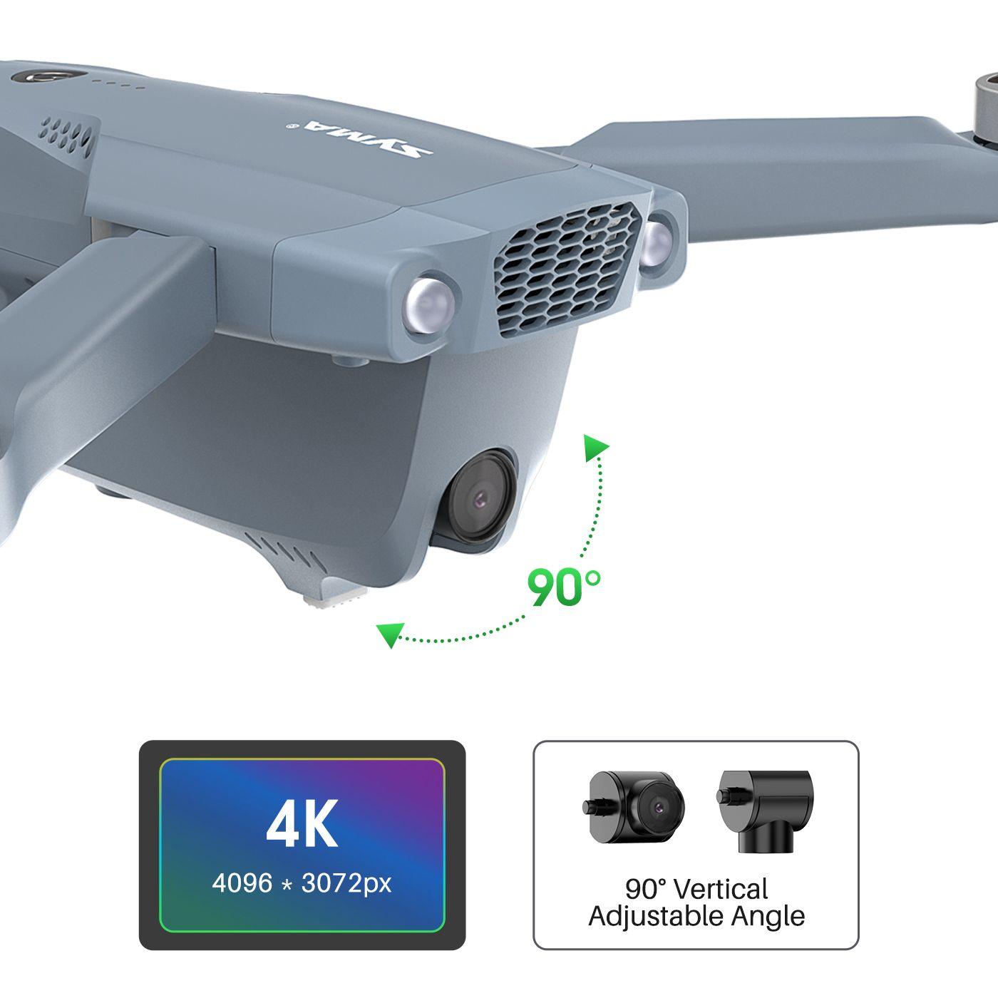 SYMA X500 Pro GPS Drones - with 4K UHD Camera RC Quadcopter Brushless Motor, 5G FPV Transmission, Follow Me, Auto Return Home - RCDrone