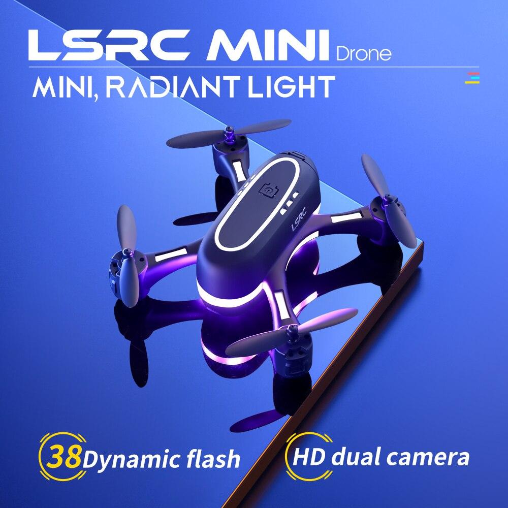 2023 New LSRC Rainbow Mini Drone 480p 720P HD Dual Camera WIFI FPV Hight Hold One Key Return Quadcopter RC Dron Kid Gifts - RCDrone
