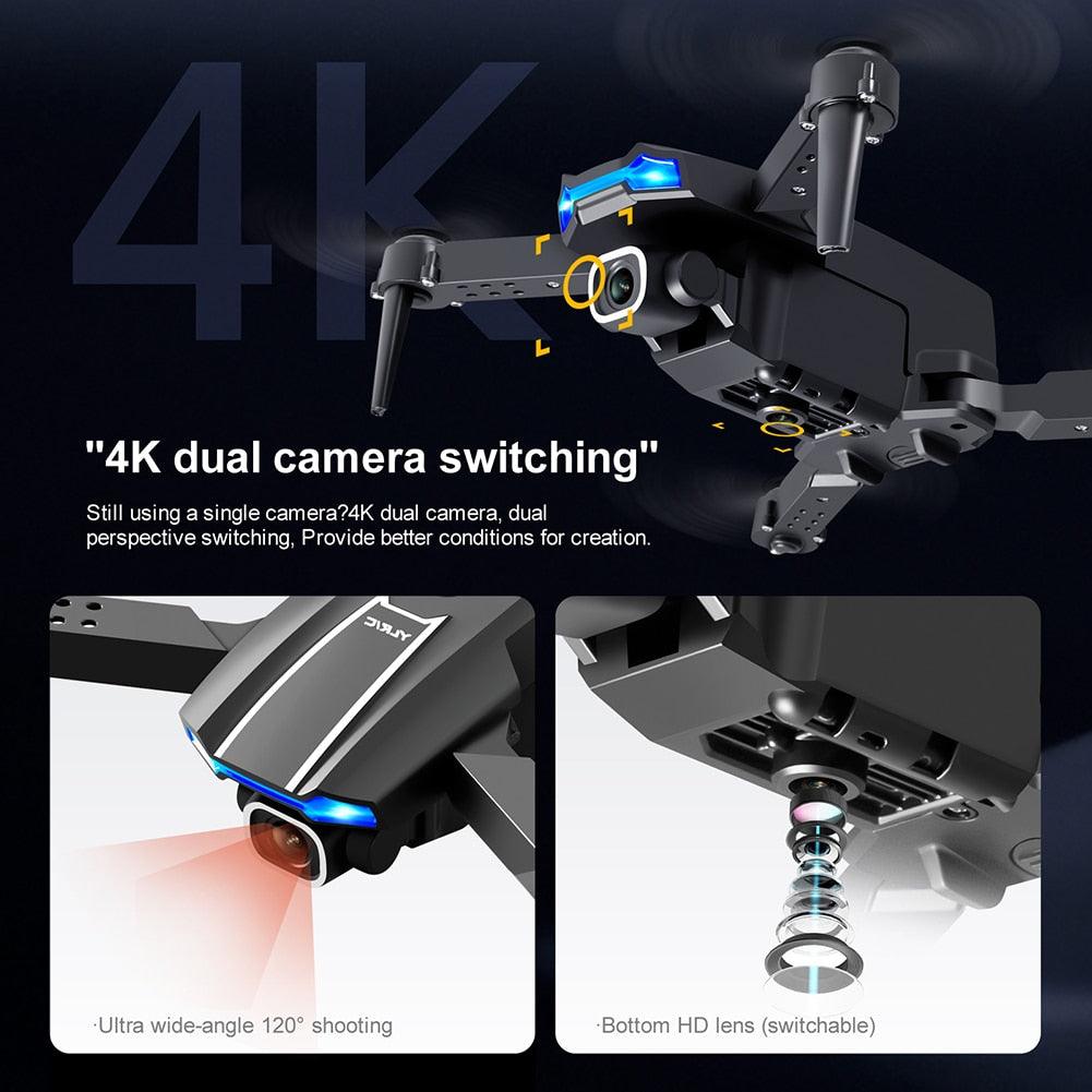 YLRC S65 Drone - 4K HD Camera WiFi Headless Mode 2.4GHz Foldable Quadcopter Toys Real-time transmission Helicopter Toys - RCDrone