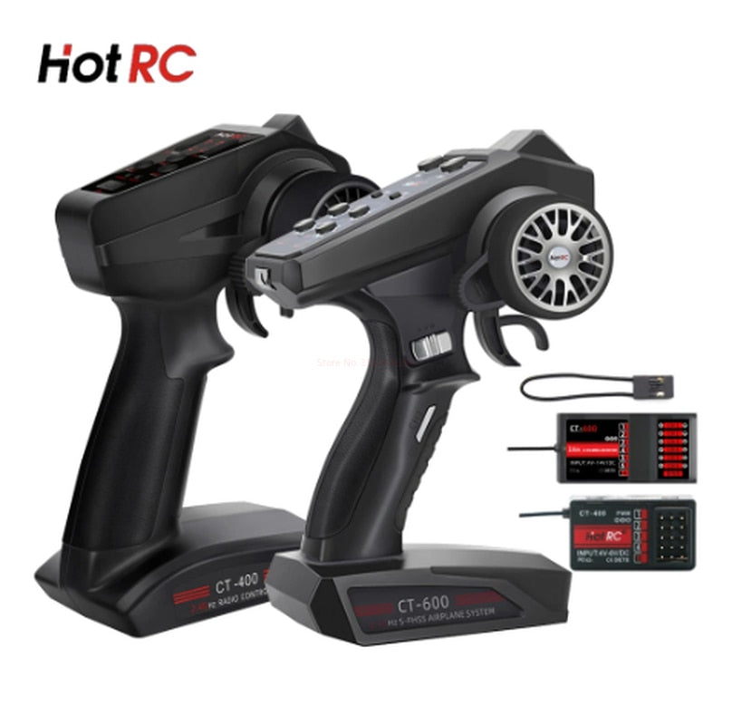 Hotrc Ct400 Ct600 4.5v-9v 4ch 6ch 2.4ghz Fhss Radio Control System Transmitter With Receiver For Rc Car Boat Tank Truck Toy