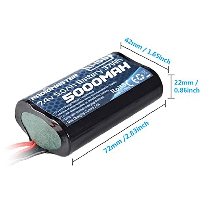 RadioMaster TX16S Original Transmitter 2S 5000mAh Lipo Battery - Frsky Multi Protocol Open Source Remote Control FPV Racing Drone - RCDrone