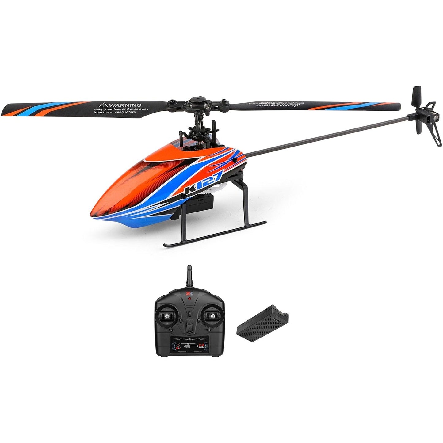 WLtoys K127 RC Helicopter - 2.4G 4CH 6-Aixs Gyroscope Single Blade Propellor Helicopters for Kids Gift Toys - RCDrone