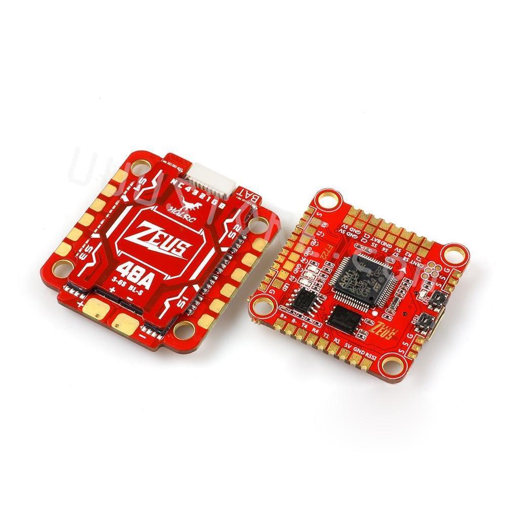 HGLRC Zeus F748 Stack - F722 F7 OSD 3-6S Flight Controller w/ 5V 9V BEC 48A4in1 ESC Support Caddx DJI Air Unit for FPV RC Drone - RCDrone
