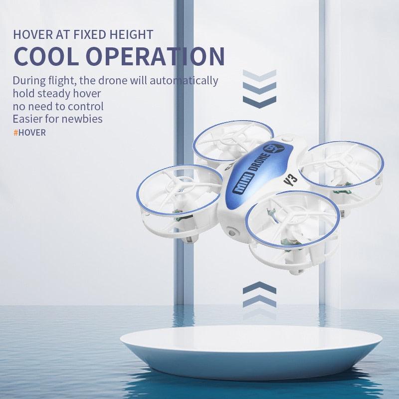 Y3 Mini Ufo Quadcopter with Lights - Remote Control Helicopter Aircraft Dron Drones Children's Toys for Boys - RCDrone