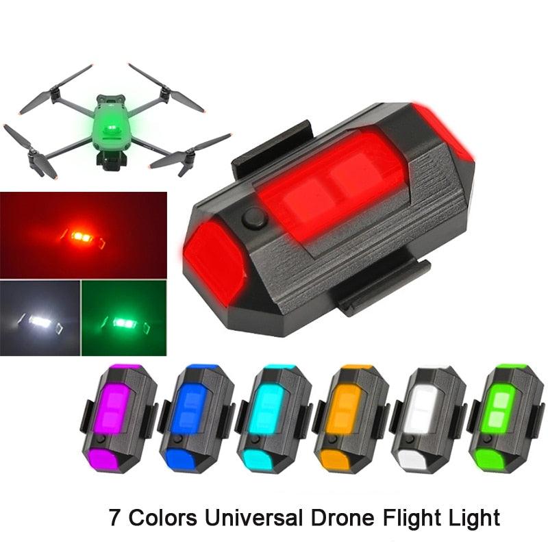 2個セット7色LED飛行機ストロボライト車、ドローン衝突防止ライト