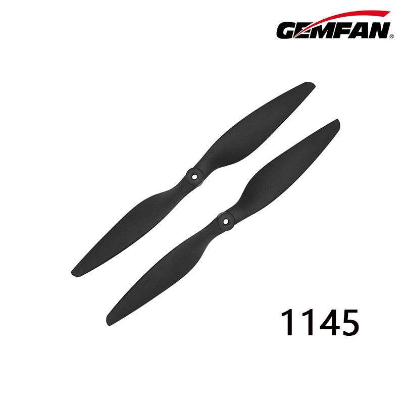 Gemfan Carbon Nylon Propeller 8045 9045 1045 1145 12445 for RC Multirotor Airplane Fixed-Wing (1Pairs) - RCDrone