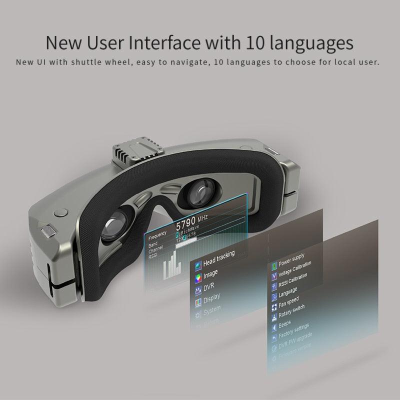 SKYZONE SKY04L V2 04L 04X FPV Goggles - 1280×960 5.8G 48CH Steadyview Receiver Build In Headtracker Video Glasses RC Racing Drone - RCDrone