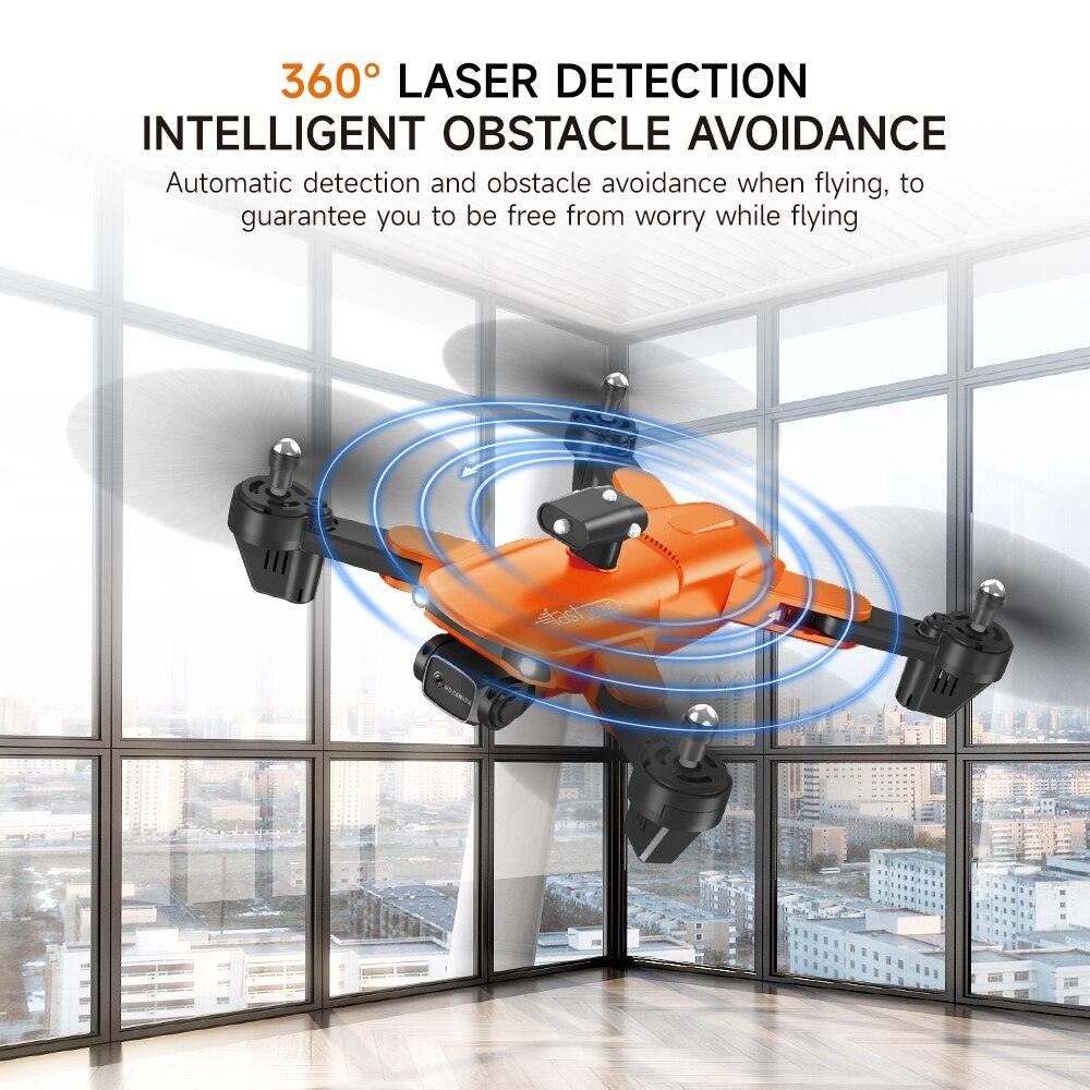 QJ F184 Drone - 4K Dual Camera WiFi FPV One Button Obstacle Avoidance Smart Follow 360° Quadcopter RC Helicopter Toy Gifts - RCDrone