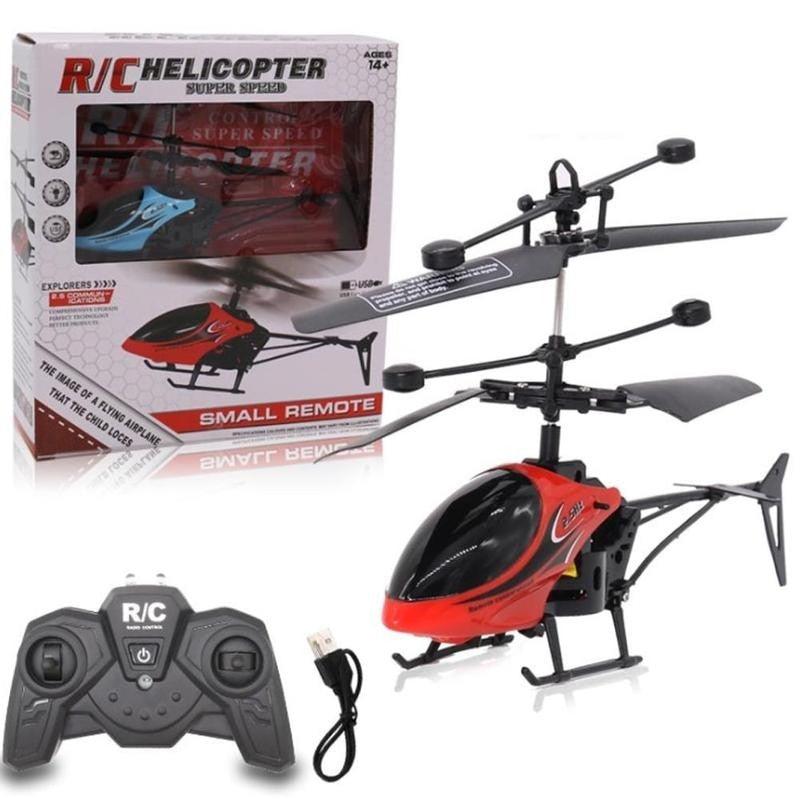 YKF1303 RC Helicopter - 2 Way Remote Control Helicopter with Light Usb Charging Fall Resistant Mini Airplane Model Resistant Toys Gifts Rc Airplane - RCDrone