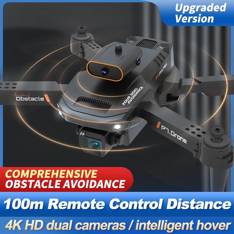 KBDFA NEW P7 Mini Drone - 4k Camera Drone FPV Obstacle Avoidance Professional Quadcopter RC Helicopter Drone Children's Toy Gift - RCDrone
