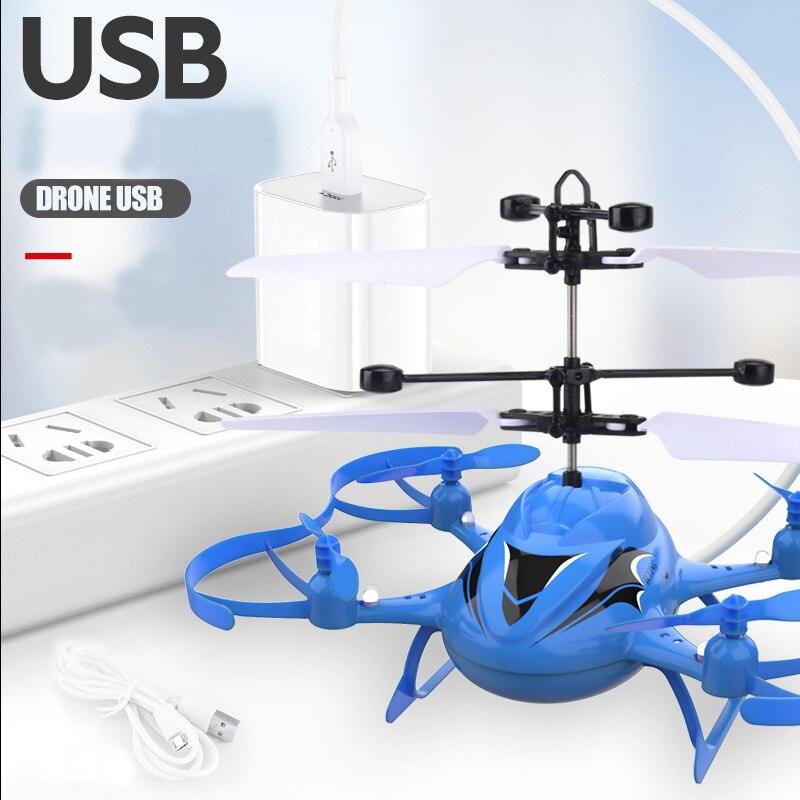 ZN5168 RC Helicopter - With LED Light Gesture Sensing Hovering Induction Control Miniature Colorful Drone Gifts Toys for boys - RCDrone